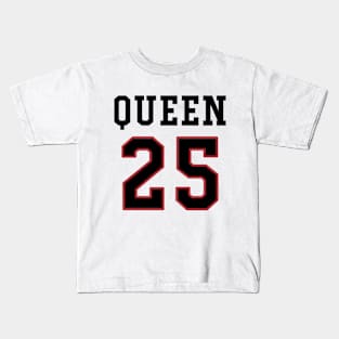 25th Birthday Gift Slab Queen 25 Kids T-Shirt